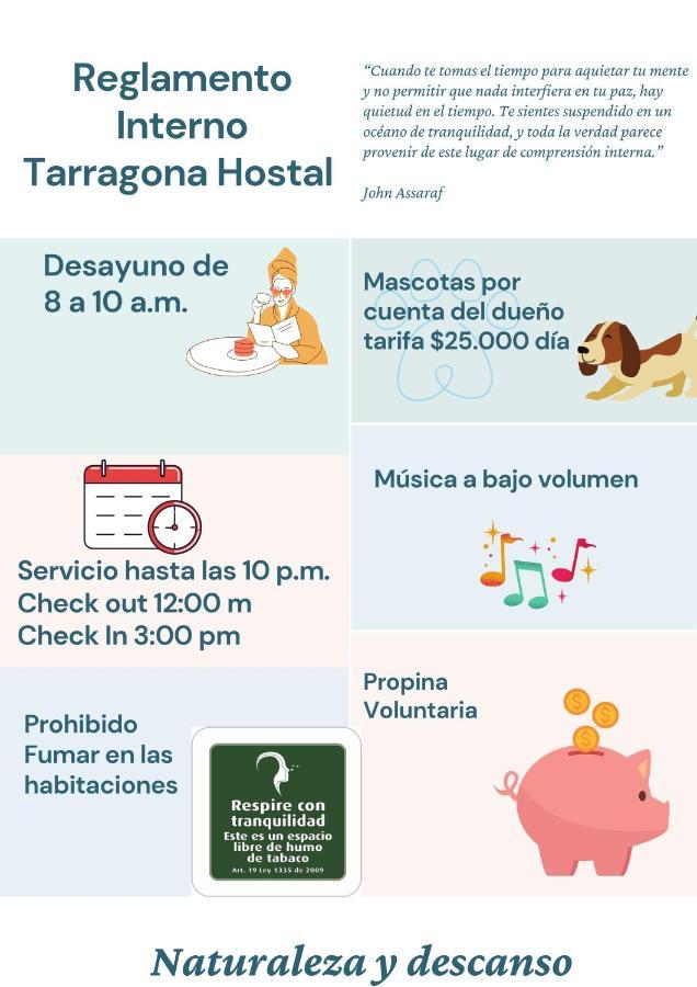 Tarragona Hostal Santa Rosa de Cabal Eksteriør bilde
